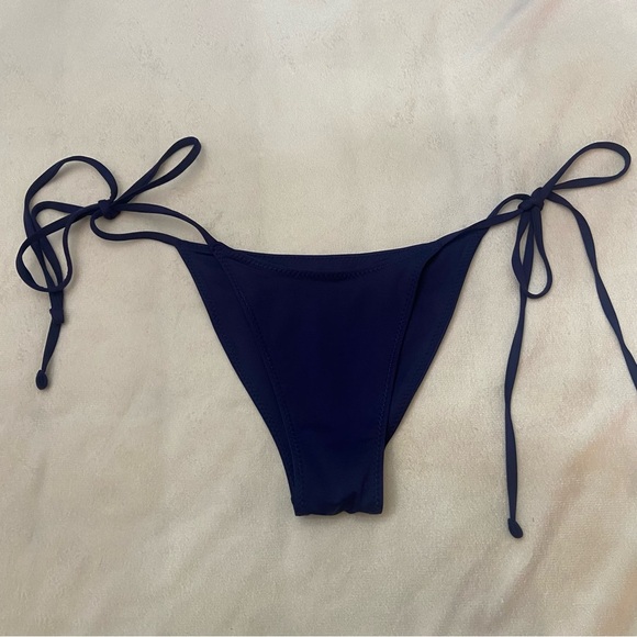 Frankie's Bikinis Navy Blue String Bikini - Picture 2 of 10